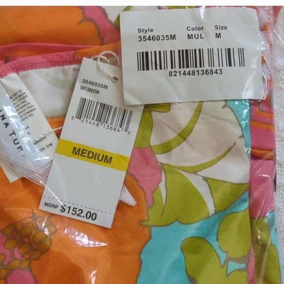 New TRINA TURK Playa De Flor Tunic Swim Cover-Up - Picture 7 of 8